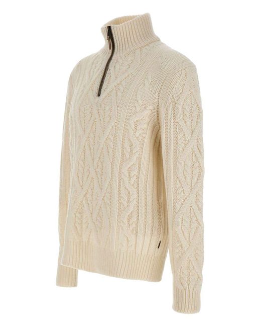 Boss White Sweaters for men