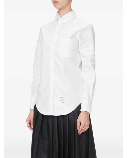 Thom Browne Blouse Met Knopen in het White
