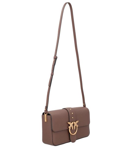 Pinko Brown "Love" Medium Bag