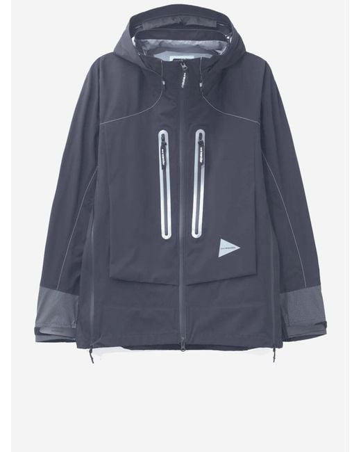And Wander Blue Pertex Shield Nylon Jacket
