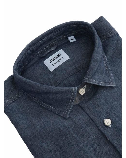 Aspesi Blue Camicia Uomo