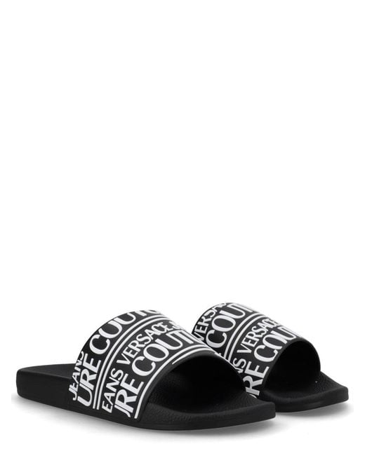 Versace Jeans Couture White Elastane Flats