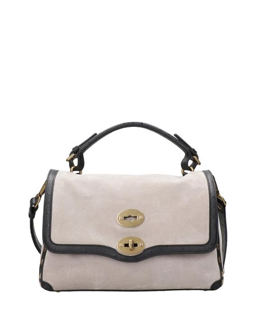 Bolsos .. Gris Zanellato de color Metallic