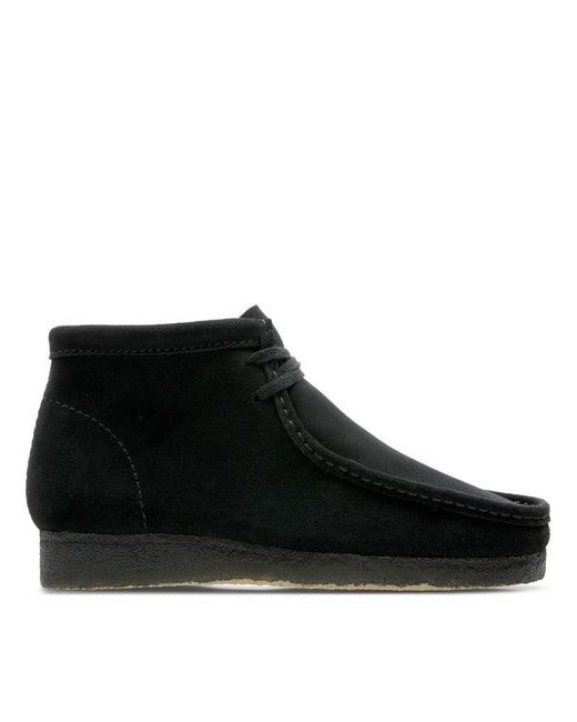 Clarks Black Stilvolle Wallabee Stiefel