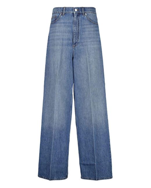 Stella McCartney Blue Wide Leg Denim Jeans