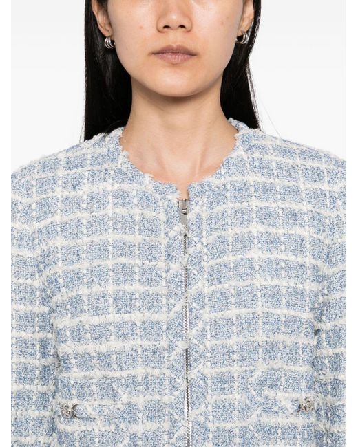 Versace White Tweed Jacket