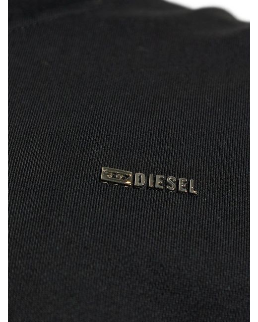 DIESEL Black Zip-Up Sweatshirt for men