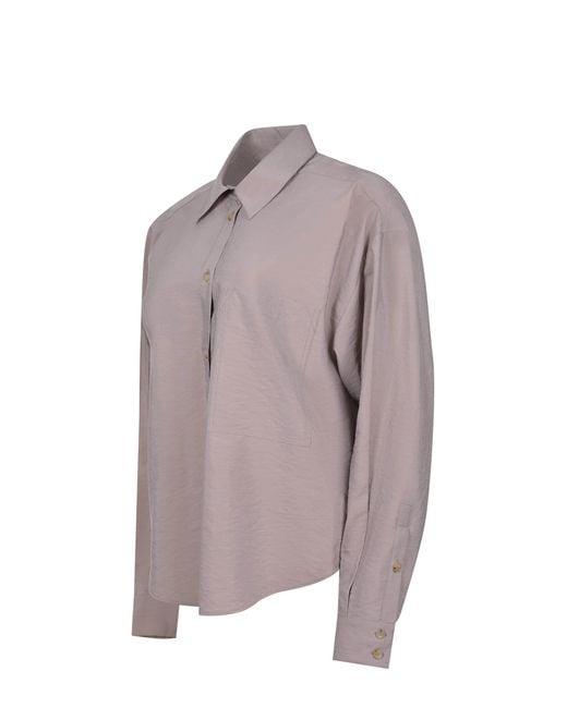 Alysi Purple Shirt Made Of Silk