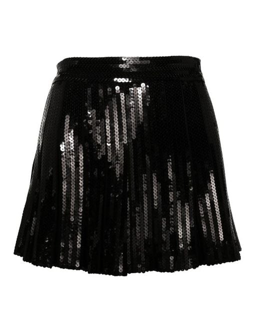 P.A.R.O.S.H. Black P.A.R.O..H. Godot Mini Skirt