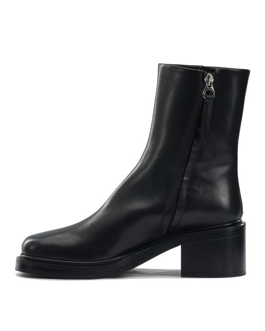 Aeyde Black "Teddy" Ankle Boots