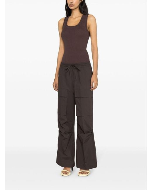 P.A.R.O.S.H. Gray P.A.R.O..H. Straight-Leg Cargo Trousers