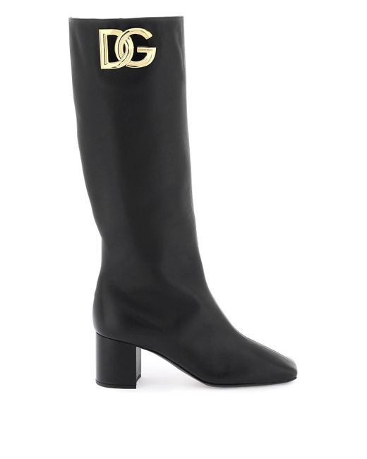 Dolce & Gabbana Black 'Jackie' Boots