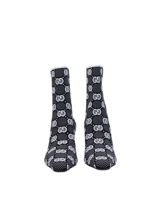 Gucci Blue Boots Fabric for men