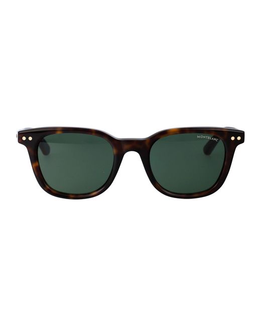 Occhiali Da Sole Mb0320 S 002 di Montblanc in Green da Uomo