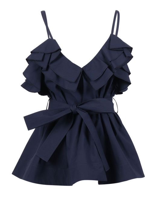 P.A.R.O.S.H. Tops ,Blauw ,Blusa Canyox 26 in het Blue