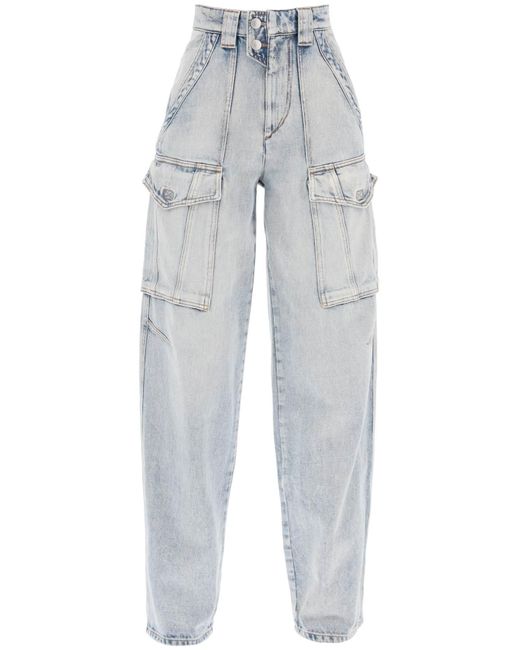 Isabel Marant Gray Heilani Cargo Jeans