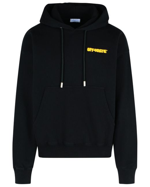 Sweat-shirt de coton noir off blanc Off-White c/o Virgil Abloh pour homme en coloris Black