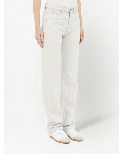 Maison Margiela White Skinny Denim Cotton Jeans