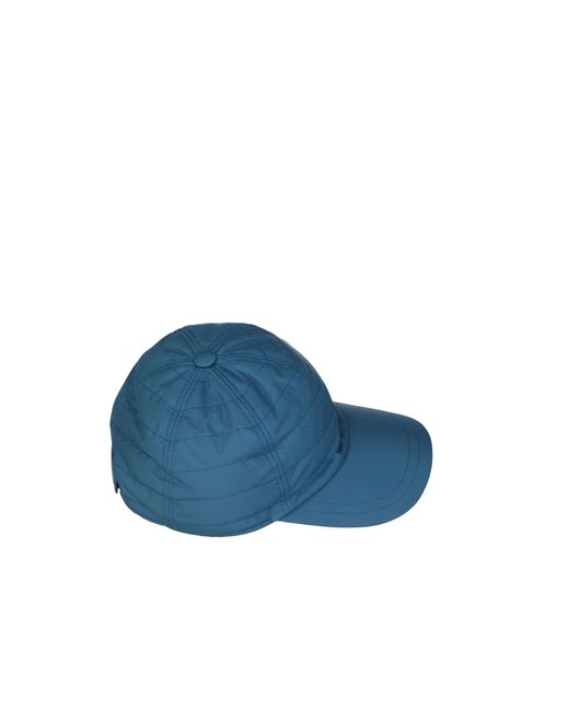 Herno Blue Cotton Cap for men