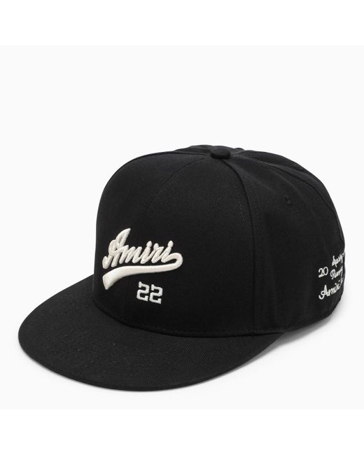 Sombrero con logo bordado Amiri de hombre de color Black