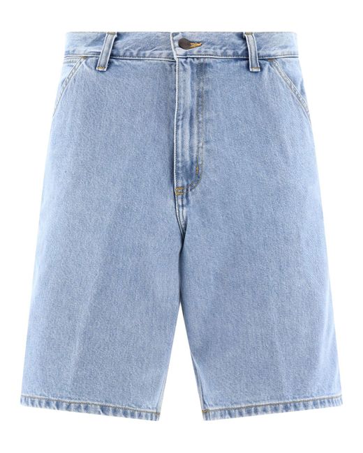 "una sola rodilla" pantalones cortos Carhartt de hombre de color Blue