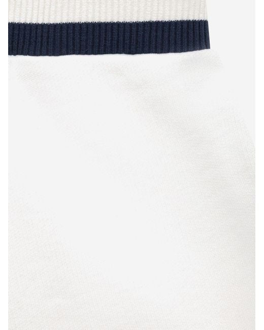 Autry White Cotton Shorts With Logo