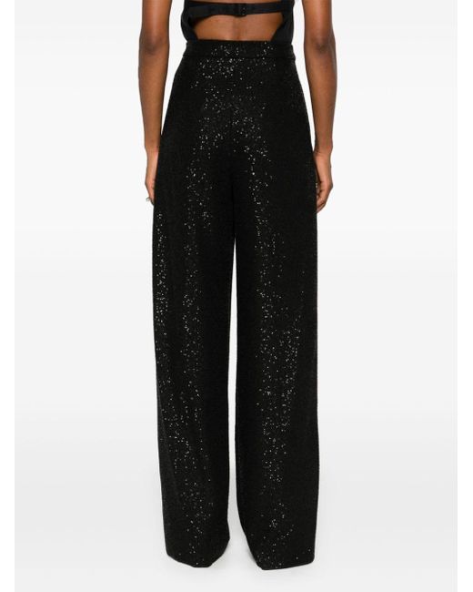 Max Mara Black Wool Blend Trousers