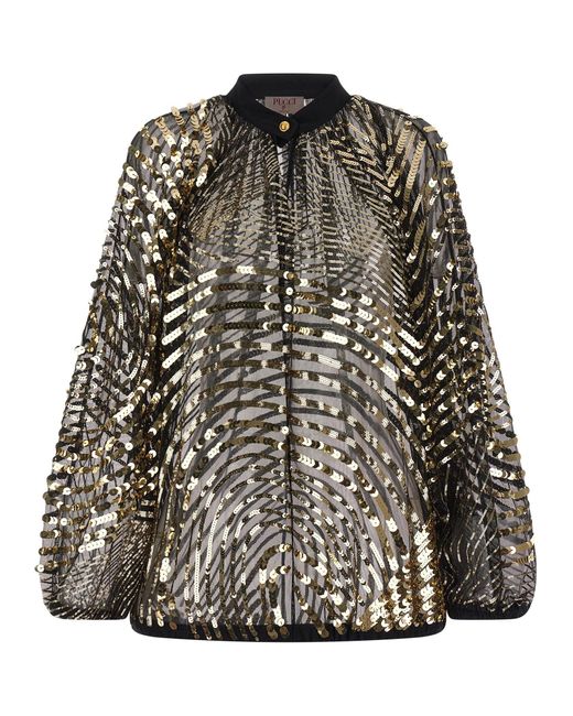 Emilio Pucci 'iride'-blouse in het Black