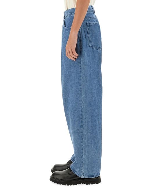 Obey Blue Baggy Fit Jeans for men