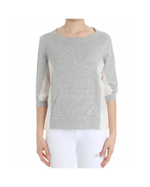 Emporio Armani Gray Cotton Sweatshirt