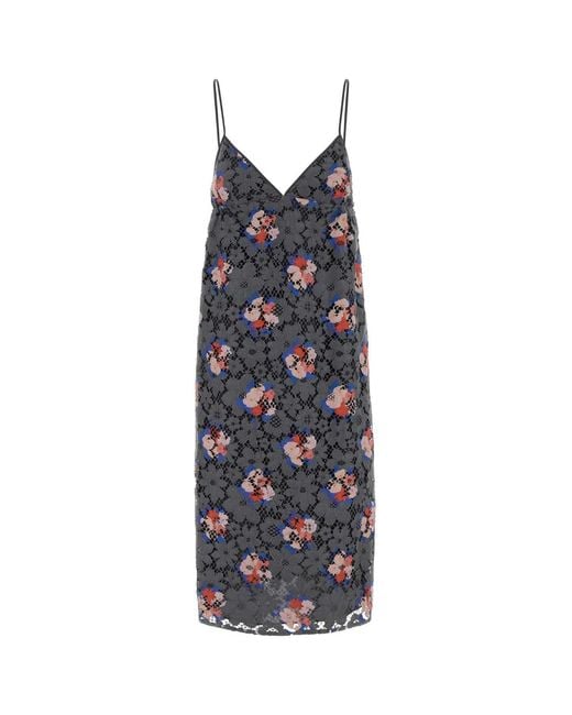 Fendi Multicolor Printed Lace Dress