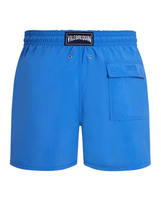 Vilebrequin Blue Swim Shorts With Gradient And Water-Reactive Turtle Print for men