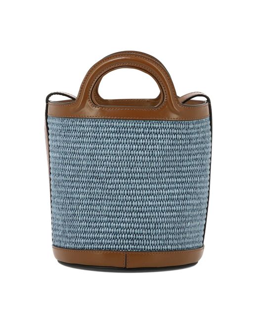 Marni "tropicalia" Bucket Bag in het Blue