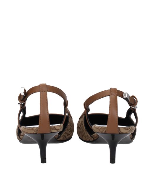 Versace Brown Allover Pumps 45 Mm