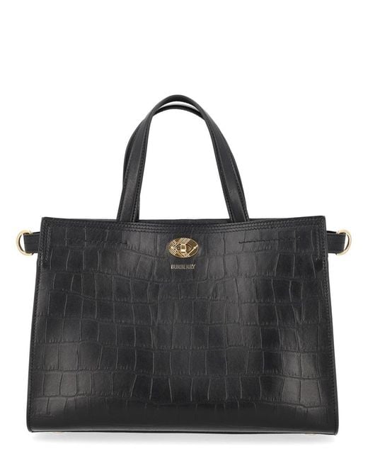 Burberry Black Borsa Tote "Cotswolds" Small