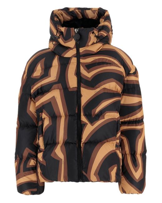 Chaqueta Con Capucha Y Motivo Emilio Pucci de color Black