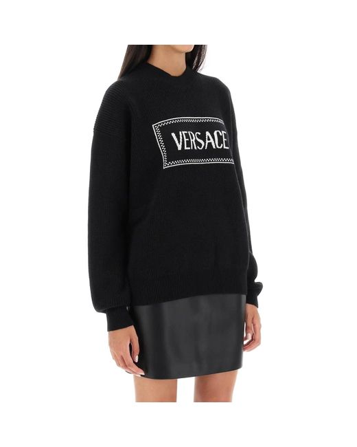 Versace Black Logo Pullover