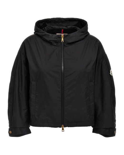 Moncler Black 'Vizille' Regenmantel