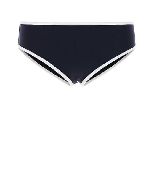 Miu Miu Blue Midnight Stretch Nylon Bikini Bottom