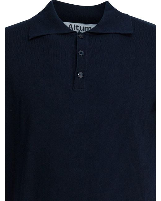 Altum Blue Polo Shirts for men