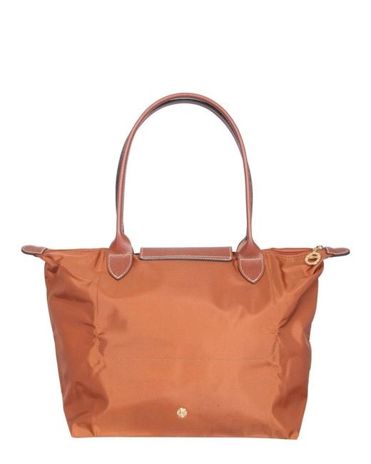 Longchamp Brown Le Pliage Medium Bag
