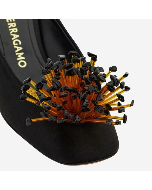 Ferragamo Brown Pumps Sculpted Heel