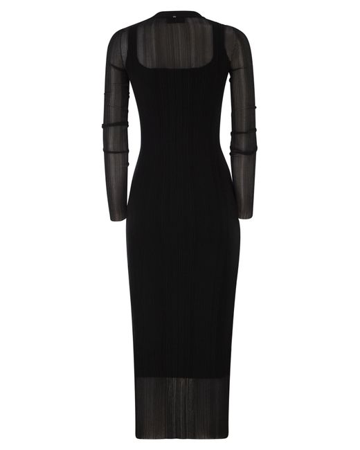 Sportmax Black Spxcaro Short Sleeved Dress