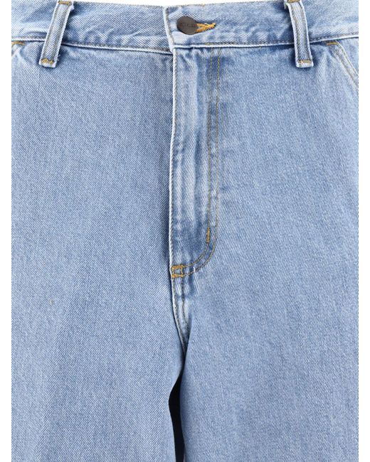 Shorts "Single Knee" di Carhartt in Blue da Uomo