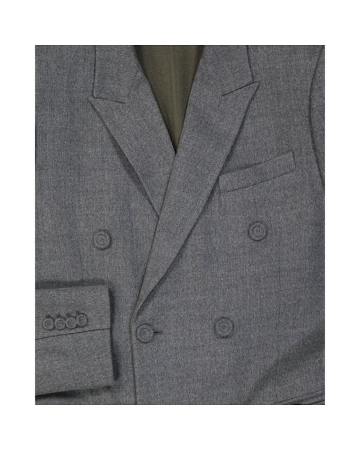 Dior Gray Classic Wool Coat for men