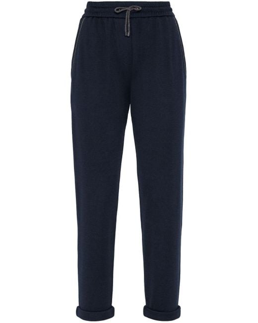 Brunello Cucinelli Straight Broek in het Blue