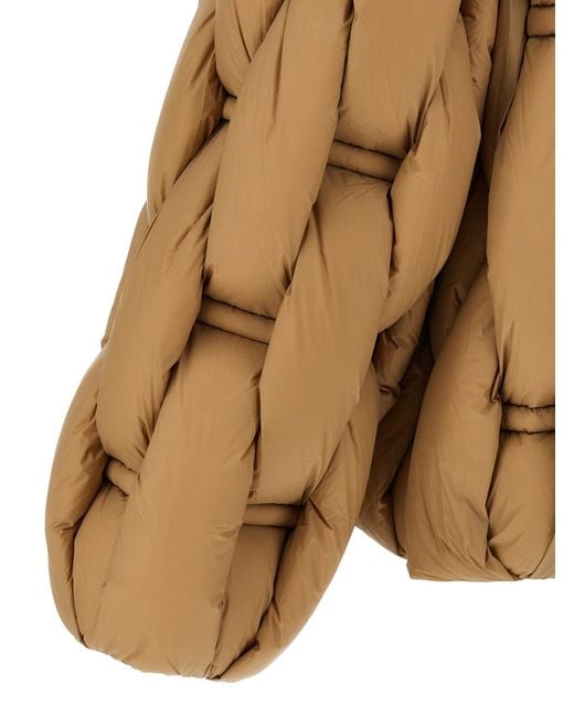 RAXXY Brown 3d Down Jacket Puffer Jackets Beige