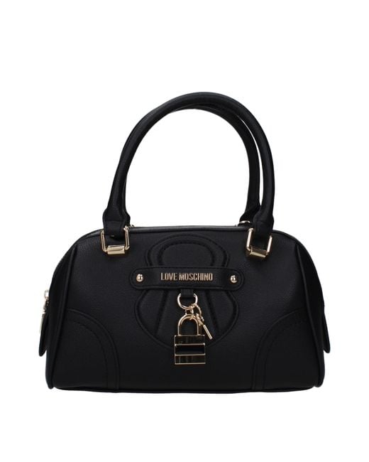 Love Moschino Black Borse A Mano Donna Poliuretano Nero