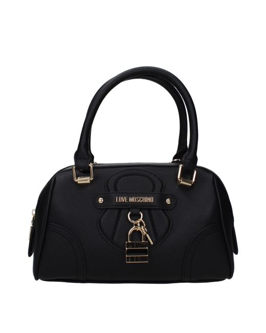Love Moschino Black Borse A Mano Donna Poliuretano Nero