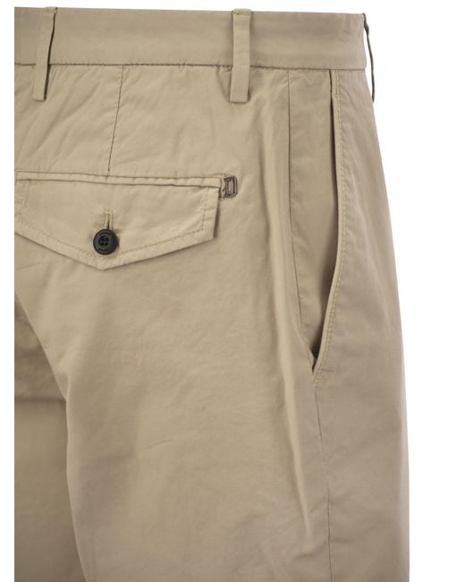 Dondup Natural Manheim Cotton Shorts